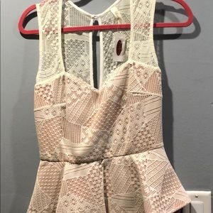 One price open back dress